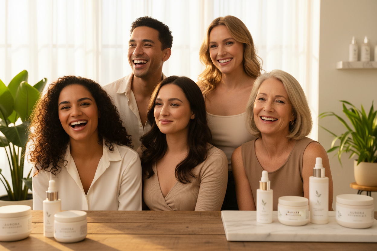 At Bloomane, we are passionate about celebrating your individuality and helping you feel confident in your own skin. Our mission is simple: to provide high-quality, safe, and effective beauty products that empower you to shine every day. (make it real photo)